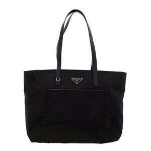 Prada Tessuto Vela Tote Shoulder Bag Black